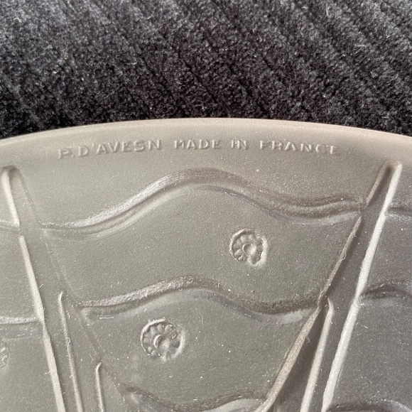 LG VTG Opalescent Art Glass "Hirondelles" Centerpiece Bowl by P d'Avesn of Franc - Picture 6 of 7